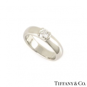 Tiffany & Co. Diamond Etoile Ring in Platinum 0.40ct G/VVS2